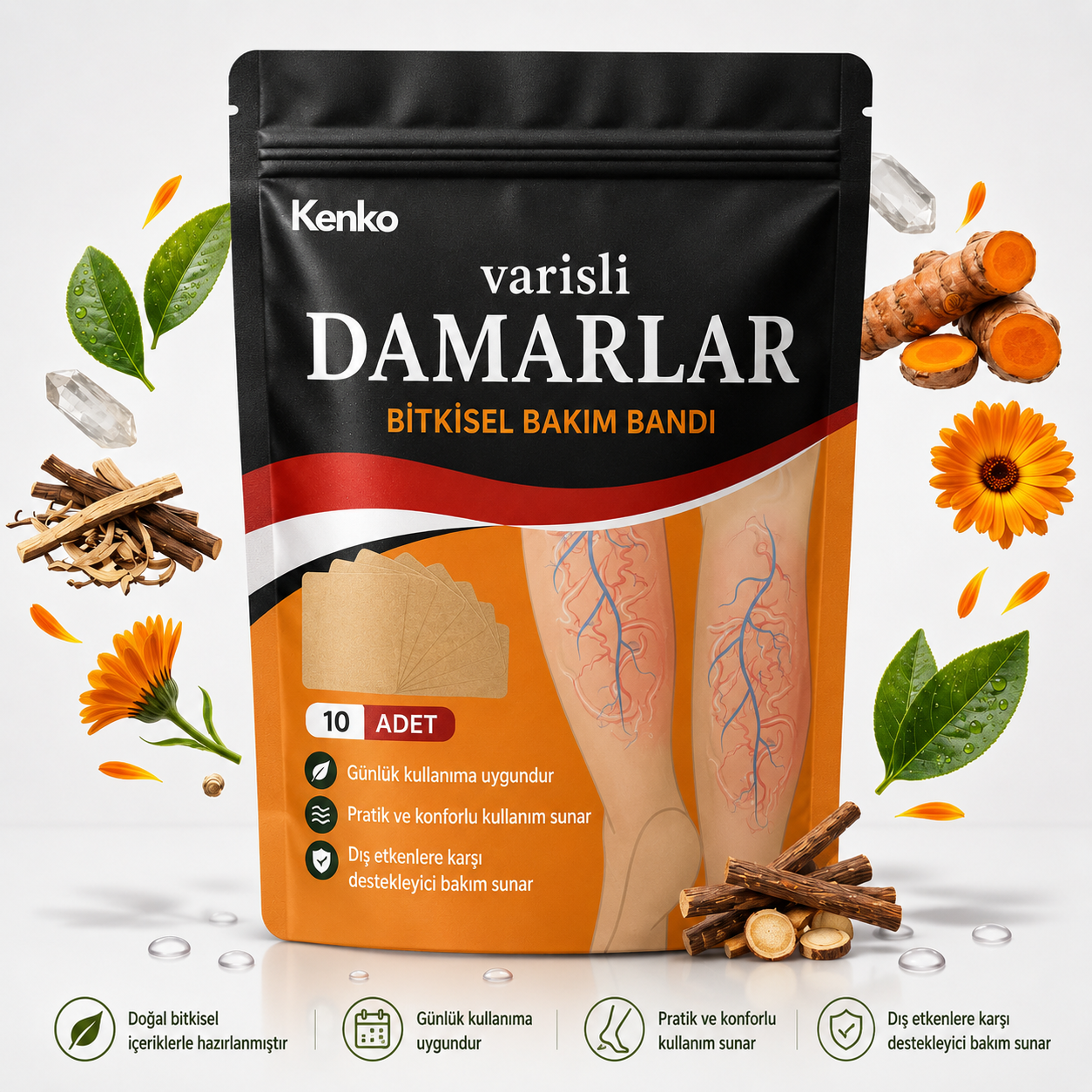 Danarix Bitkisel Bakım Bandı | Günlük Kullanım İçin Konfor Desteği
