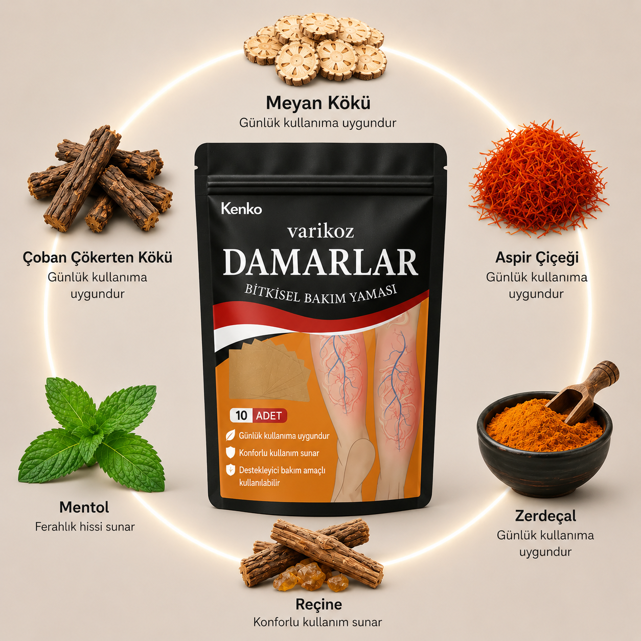 Danarix Bitkisel Bakım Bandı | Günlük Kullanım İçin Konfor Desteği