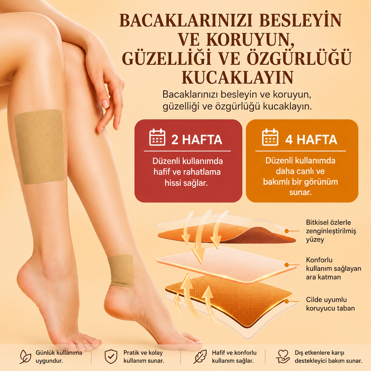 Danarix Bitkisel Bakım Bandı | Günlük Kullanım İçin Konfor Desteği